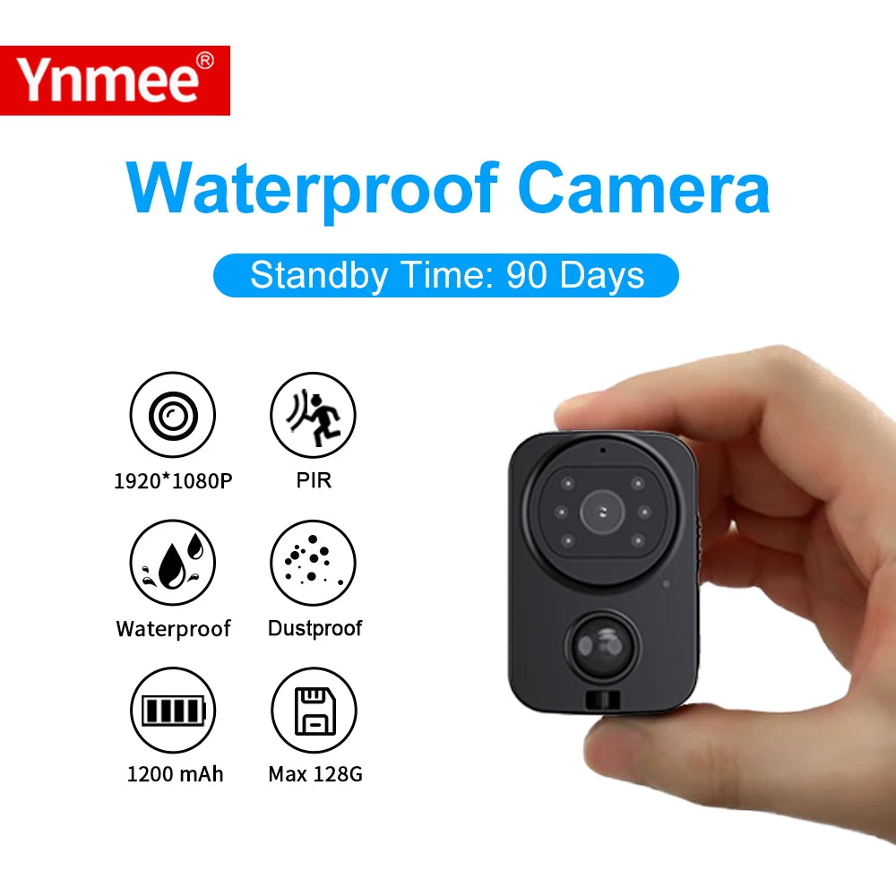 PD01 Waterproof Mini Camera Motorcycle and Bike Recorder Sport DV Pocket PIR Small Police Wearable Body