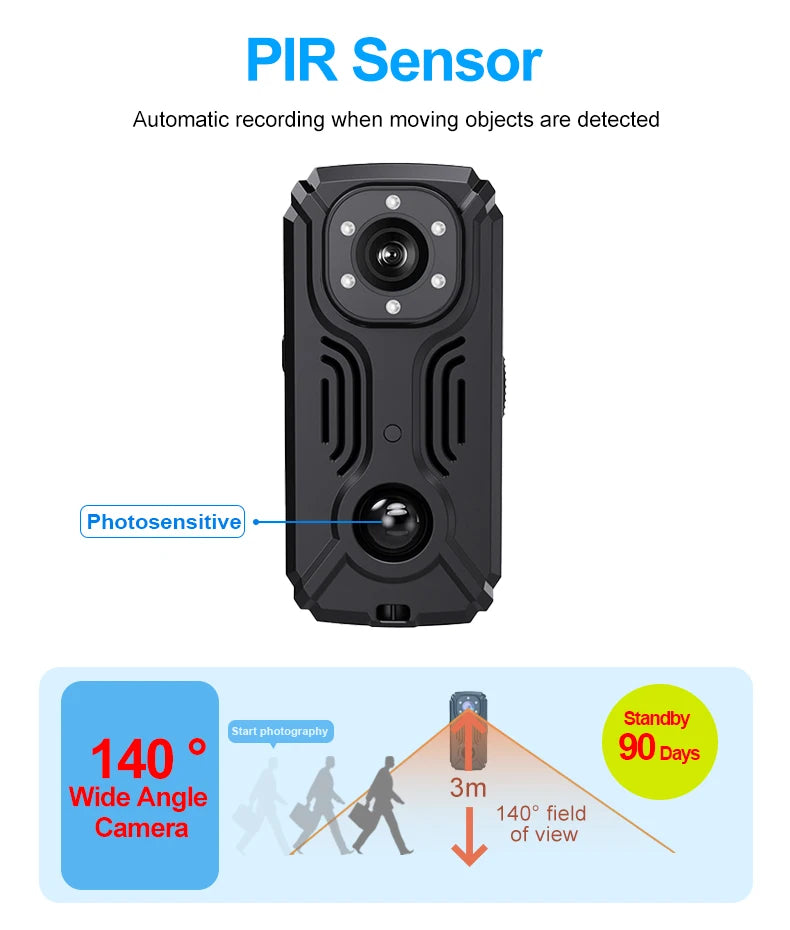 MD37-2K Hotspot Wifi Mini Camera IR-CUT Night Vision DVR Miniature Camcorder Pocket Police Body Cam PIR Bike Cameras Sports DV