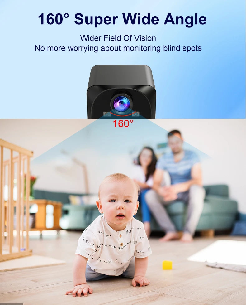 WD19 Mini WiFi Camera Smart Wireless Camcorder HD Small Cam Motion Detection Vlog Espia Night Vision Video IP Webcamera 1080P