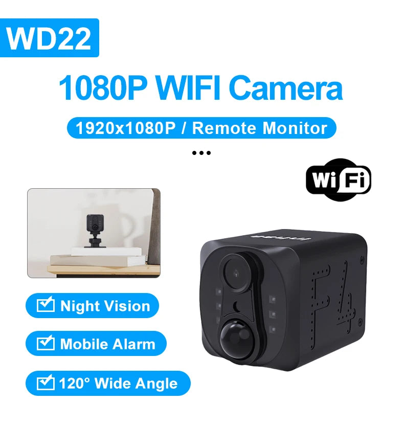 lnhaa WD22 4MP Wireless Security Camera with PIR Alarm 2-Way Talk - 140° Wide Angle 90D Standby Night Vision