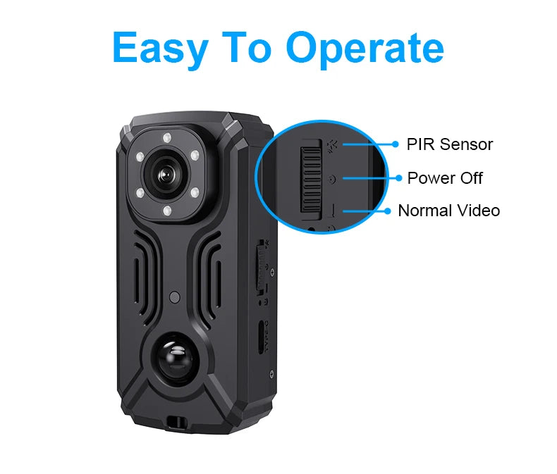 MD37-2K Hotspot Wifi Mini Camera IR-CUT Night Vision DVR Miniature Camcorder Pocket Police Body Cam PIR Bike Cameras Sports DV