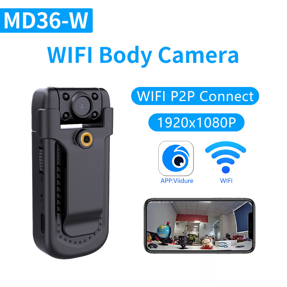 MD36 Wifi Mini Camera 1080P Portable Digital Video Recorder Night Vision Police Body Cam Camcorder