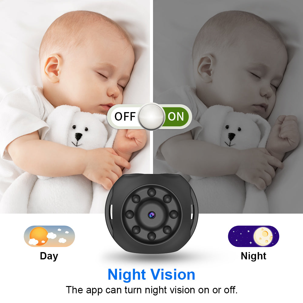 WK10 Mini Wifi Camera Wireless Video Clear IR Night Vision Motion Detection Home Security Surveillance Camera Monitor