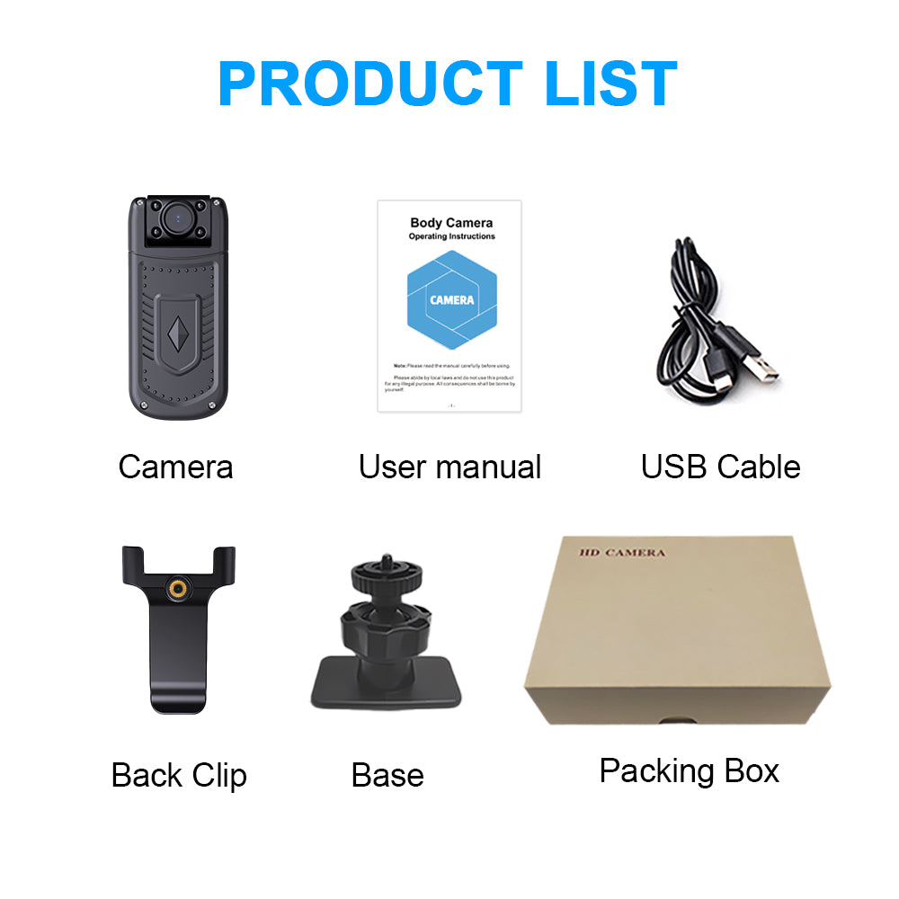 MD36 Wifi Mini Camera 1080P Portable Digital Video Recorder Night Vision Police Body Cam Camcorder