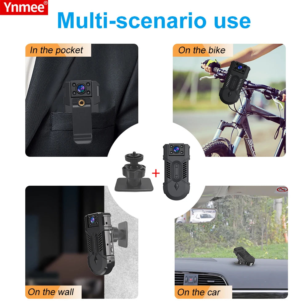 WD18 Wireless Mini Camera WiFi IP Home Safety Body Cam Night Vision Remote real-time Monitor For Home Tiny battery Security Cameras
