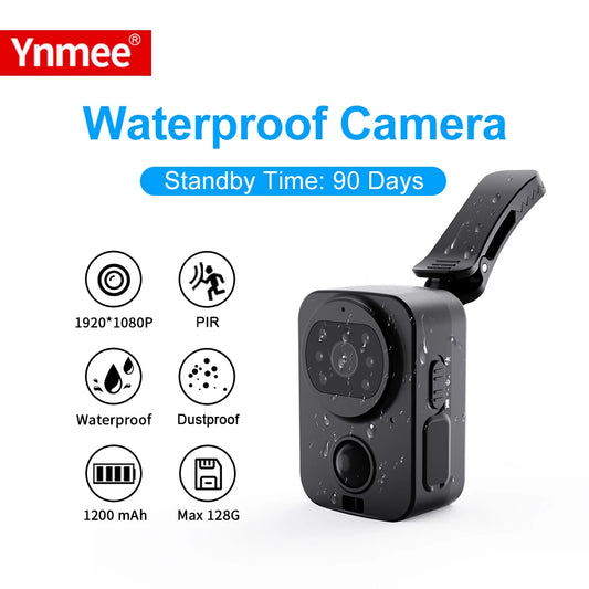 PD01 Waterproof Mini Camera Motorcycle and Bike Recorder Sport DV NO-APP Pocket PIR Small Police Security Wearable Body Worn Cam