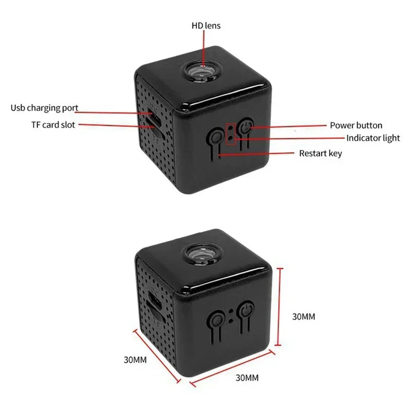 Mini Camera 1080P HD WiFi Remote Monitor Motion Detection Baby Pet Home Security Night Vision Built In Battery Camcorder 2025