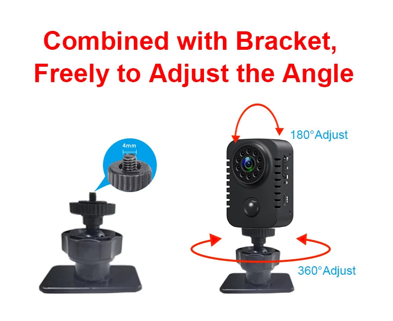 MD29 HD Mini Body Camera 1080P Security Pocket Cameras Motion Activated Small Nanny Cam for Cars Standby Espia Webcam 8H Working