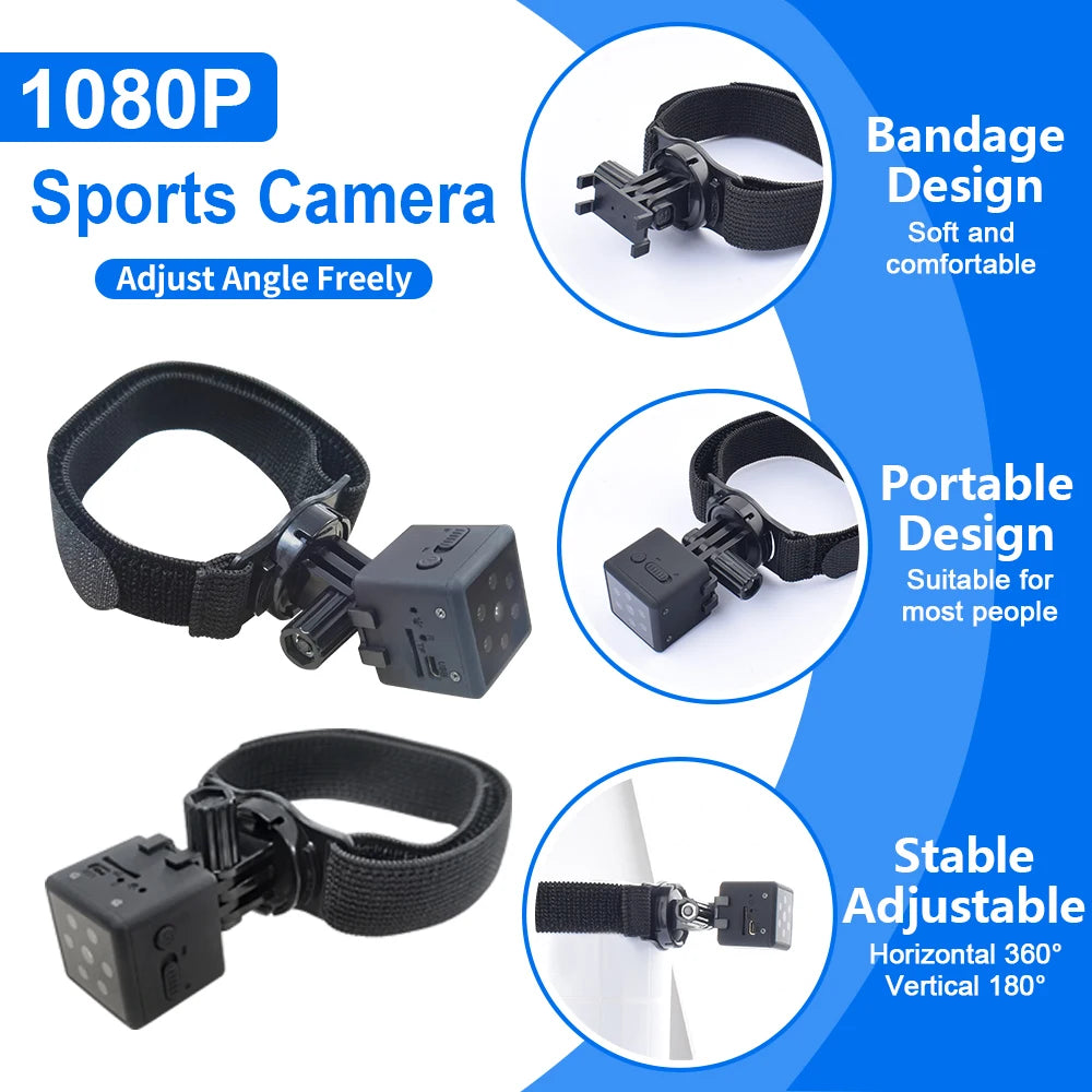 MD25 Mini Body Camera Video Recorder 1080P HD Night Vision Pet Camera with Voice Sports DV Clip Infrared Cam