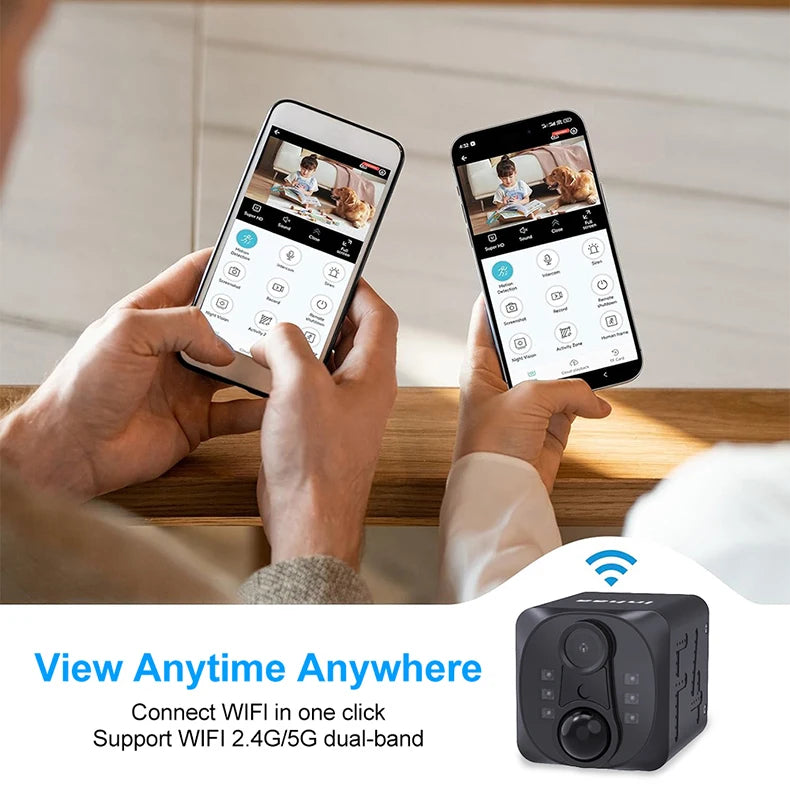 lnhaa WD22 4MP Wireless Security Camera with PIR Alarm  2-Way Talk - 140° Wide Angle 90D Standby Night Vision
