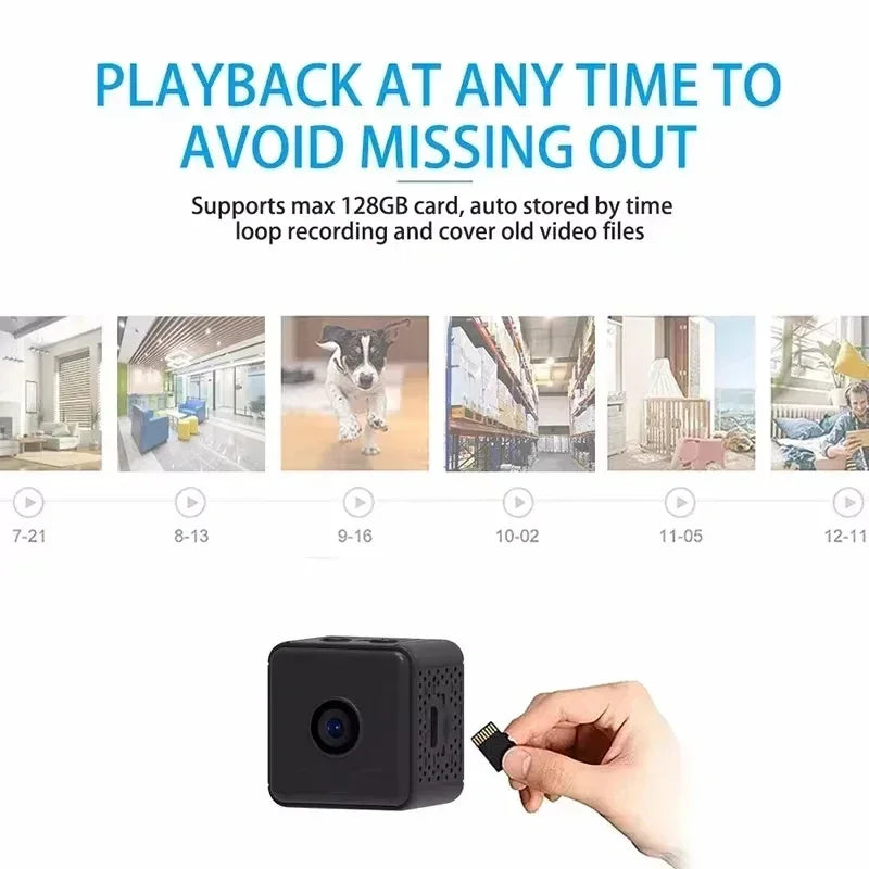 Mini Camera 1080P HD WiFi Remote Monitor Motion Detection Baby Pet Home Security Night Vision Built In Battery Camcorder 2025