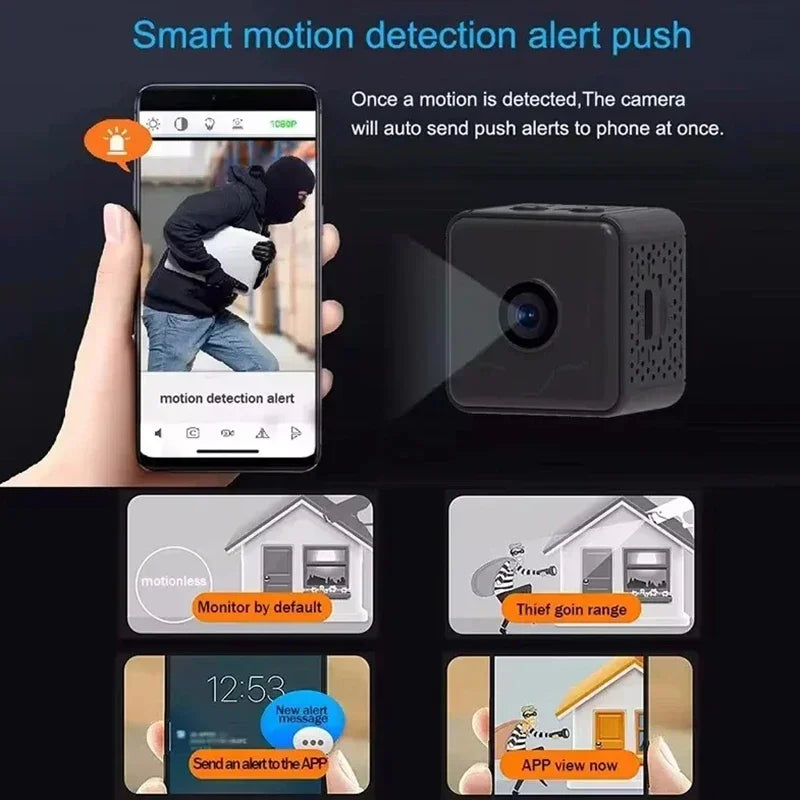 Mini Camera 1080P HD WiFi Remote Monitor Motion Detection Baby Pet Home Security Night Vision Built In Battery Camcorder 2025