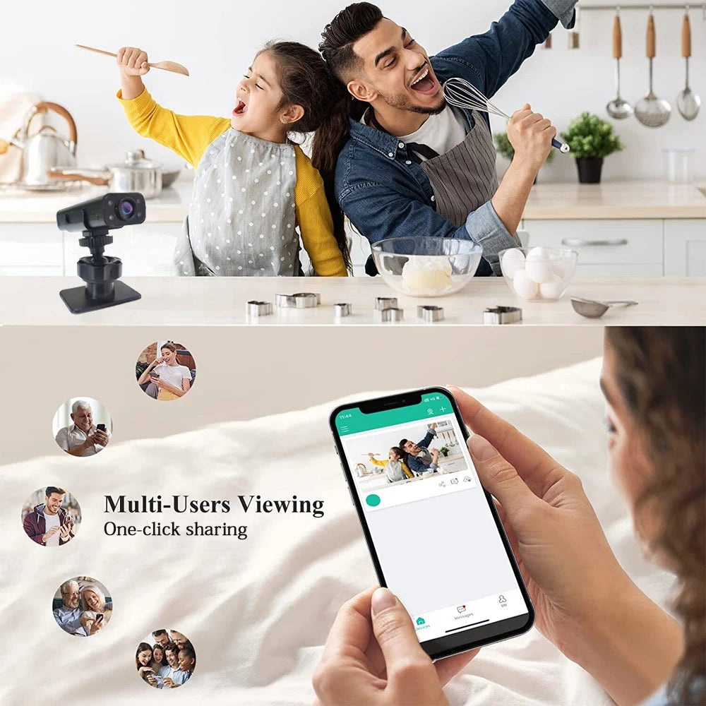 Lnhaa WK13 HD Wifi Camera Surveillance Home Indoor Audio Wireless Camera IPC HD CCTV Video Security Protection IP Monitor