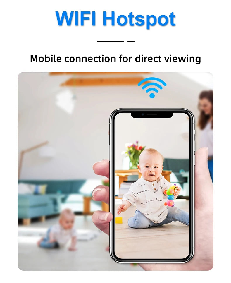 lnhaa WK12 Wifi Surveillance Camera Home Indoor Audio Wireless Camera HD CCTV Video Security Protection Camera Wifi IP Monitor