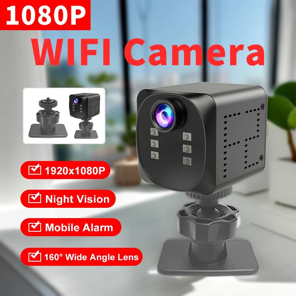 WD19 Mini WiFi Camera Smart Wireless Camcorder HD Small Cam Motion Detection Vlog Espia Night Vision Video  IP Webcamera 1080P
