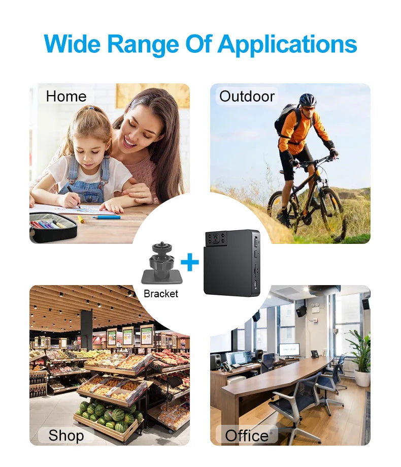 Lnhaa WK11 Mini Wifi Camera Wireless Video Clear IR Night Vision Motion Detection Home Security Surveillance Camera Monitor