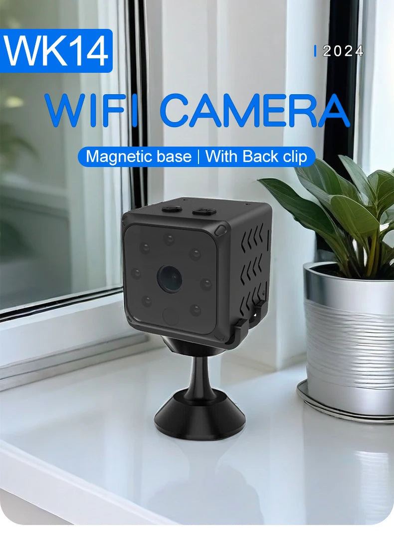 lnhaa WK14 HD mini Wifi Camera Surveillance Home Indoor Audio Wireless Camera IPC HD CCTV Video Security Protection IP Monitor