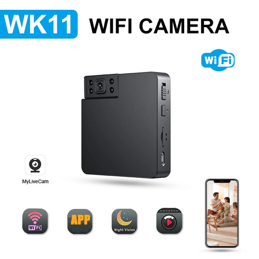 Lnhaa WK11 Mini Wifi Camera Wireless Video Clear IR Night Vision Motion Detection Home Security Surveillance Camera Monitor