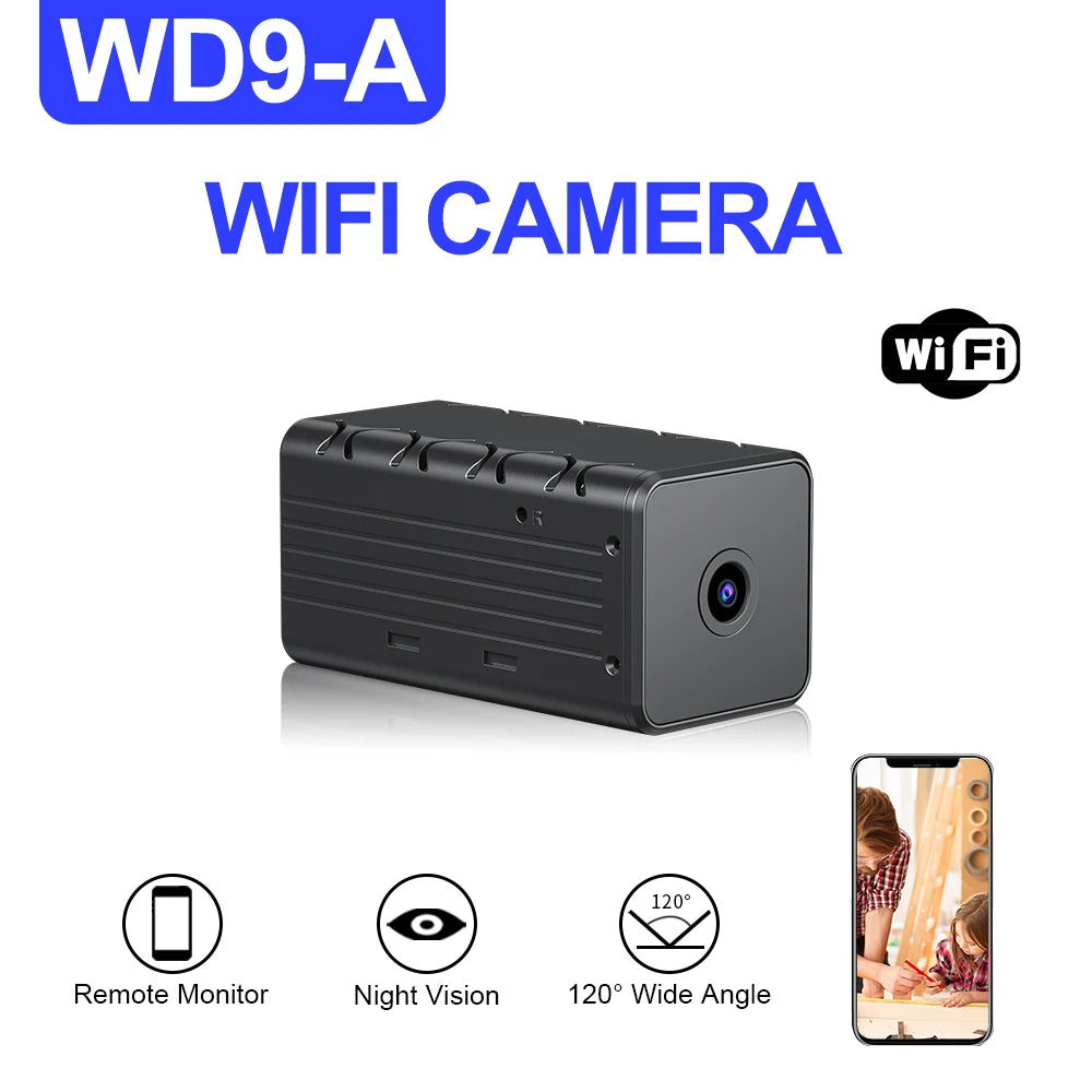 WD9 Mini WiFi Camera 1080P HD Wireless Remote Monitor Tiny IP Camera Video Recorder Micro Cam Indoor