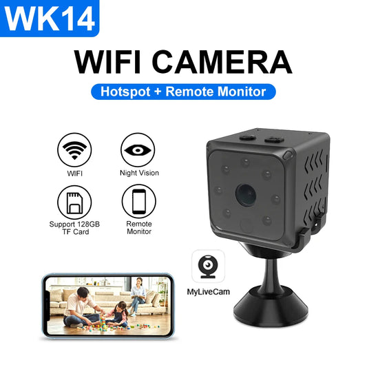 lnhaa WK14 HD mini Wifi Camera Surveillance Home Indoor Audio Wireless Camera IPC HD CCTV Video Security Protection IP Monitor