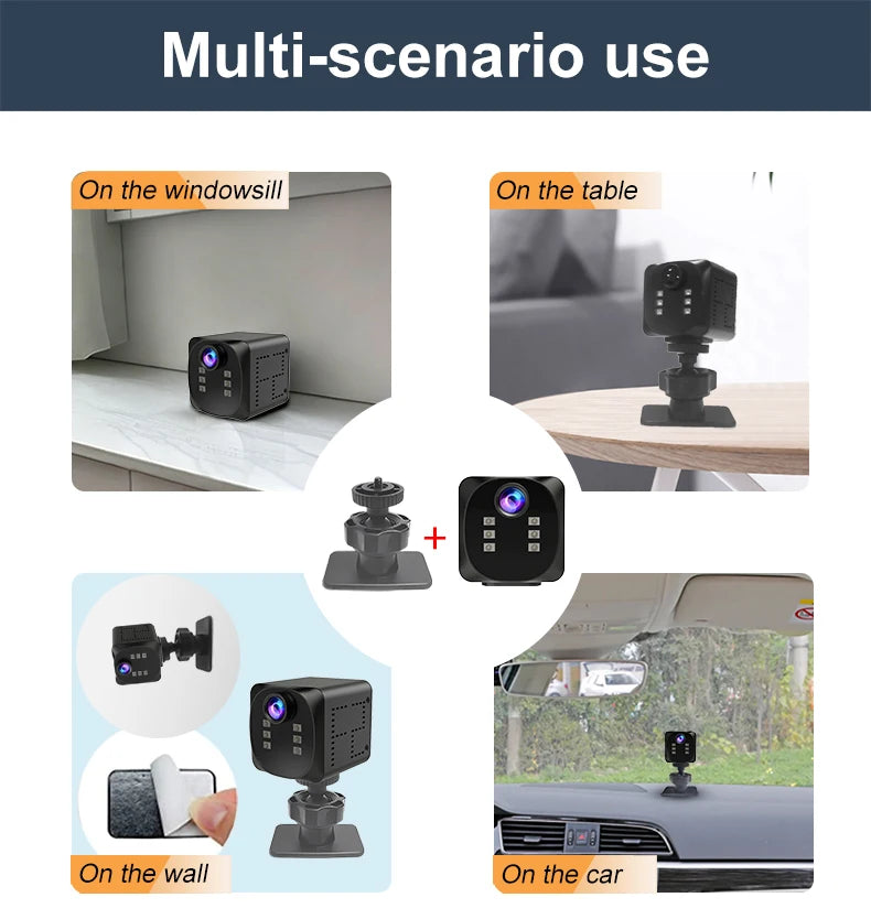 WD19 Mini WiFi Camera Smart Wireless Camcorder HD Small Cam Motion Detection Vlog Espia Night Vision Video  IP Webcamera 1080P