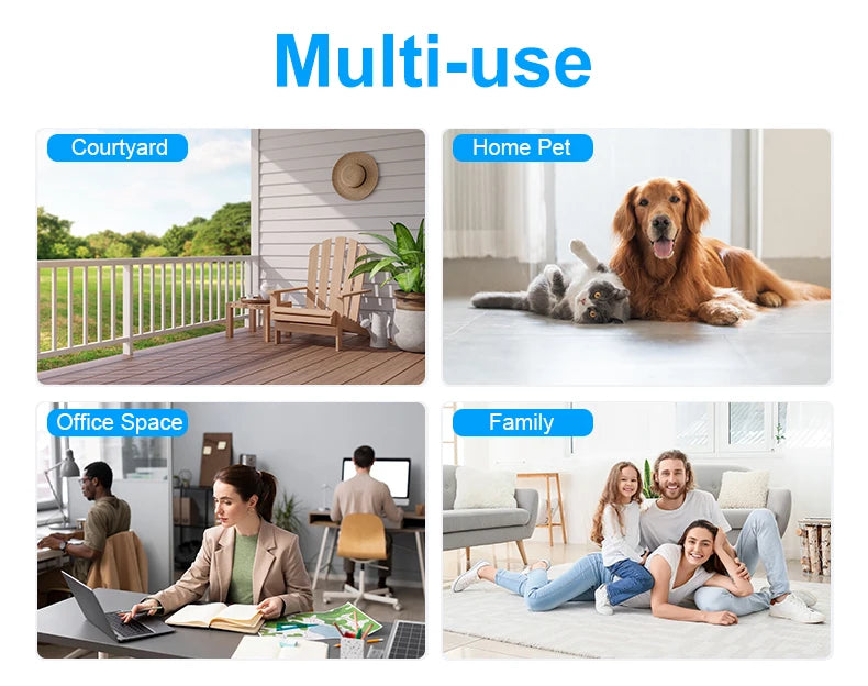 lnhaa WK12 Wifi Surveillance Camera Home Indoor Audio Wireless Camera HD CCTV Video Security Protection Camera Wifi IP Monitor