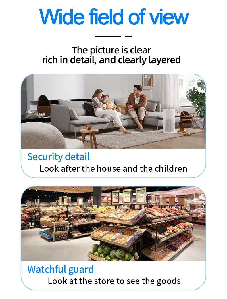 lnhaa WK12 Wifi Surveillance Camera Home Indoor Audio Wireless Camera HD CCTV Video Security Protection Camera Wifi IP Monitor