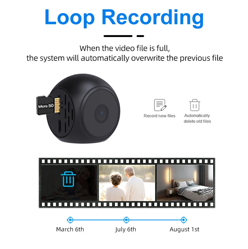 lnhaa WK12 Wifi Surveillance Camera Home Indoor Audio Wireless Camera HD CCTV Video Security Protection Camera Wifi IP Monitor
