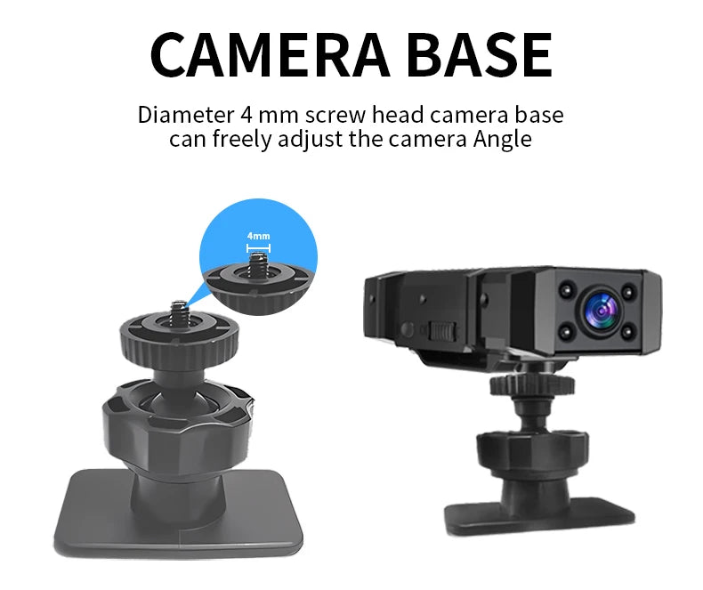 MD32 Mini Body Camera 8 Hours Camcorder Full 1080P HD Police Cam Small 180° Rotating Bike Camera Sports DV Car DVR Pocke Webcam