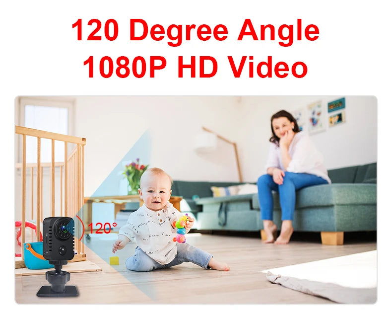 MD29 HD Mini Body Camera 1080P Security Pocket Cameras Motion Activated Small Nanny Cam for Cars Standby Espia Webcam 8H Working