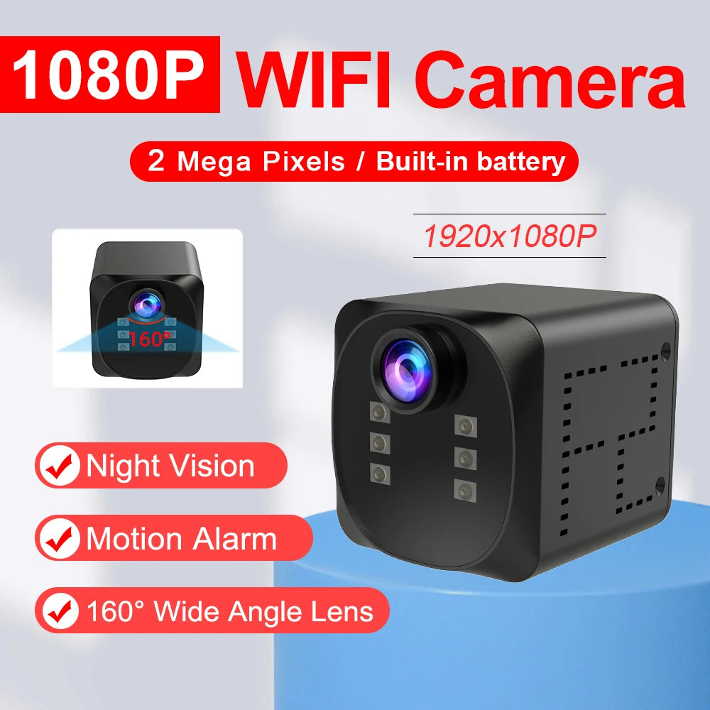 WD19 Mini WiFi Camera Smart Wireless Camcorder HD Small Cam Motion Detection Vlog Espia Night Vision Video  IP Webcamera 1080P