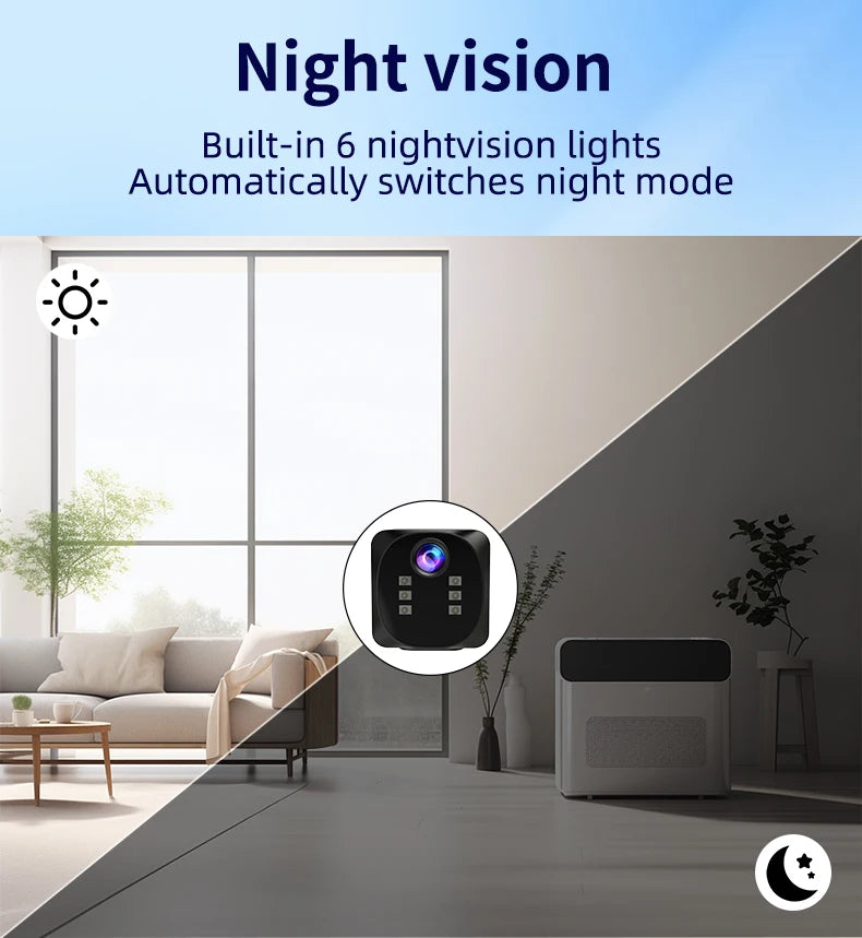 WD19 Mini WiFi Camera Smart Wireless Camcorder HD Small Cam Motion Detection Vlog Espia Night Vision Video  IP Webcamera 1080P