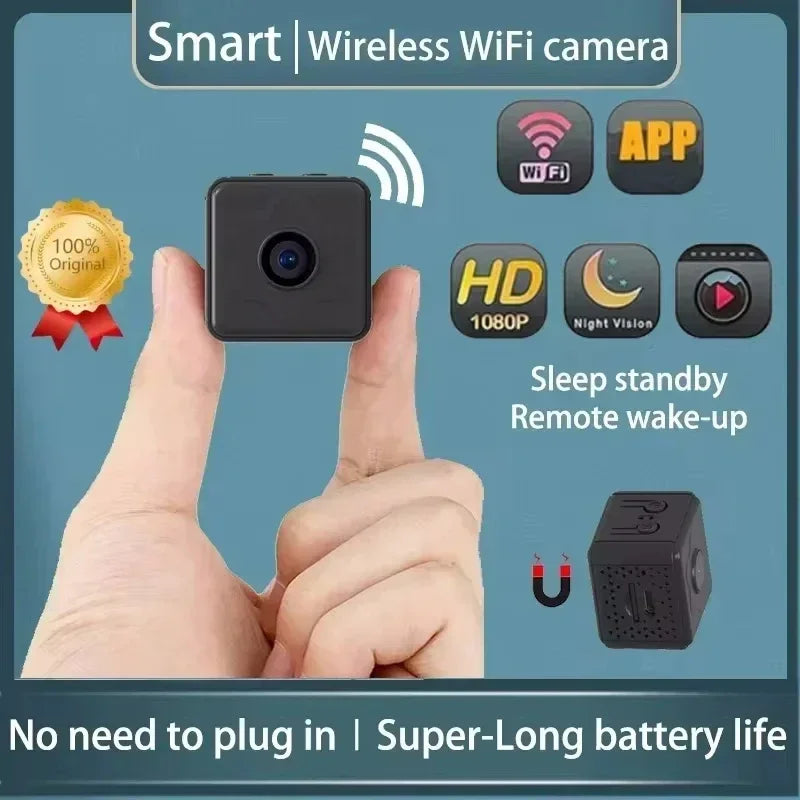 Mini Camera 1080P HD WiFi Remote Monitor Motion Detection Baby Pet Home Security Night Vision Built In Battery Camcorder 2025